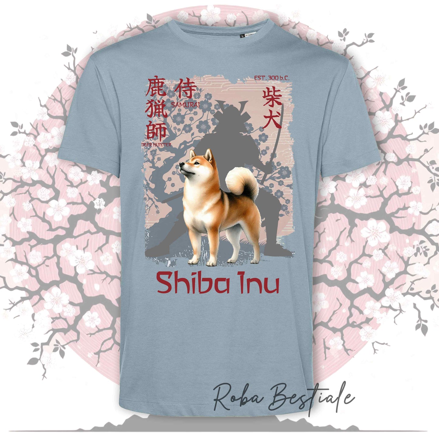 T-Shirt JAPAN STYLE "PRIDE" - SHIBA INU rosso - da UOMO, in tanti colori! Dalla XS alla 5XL