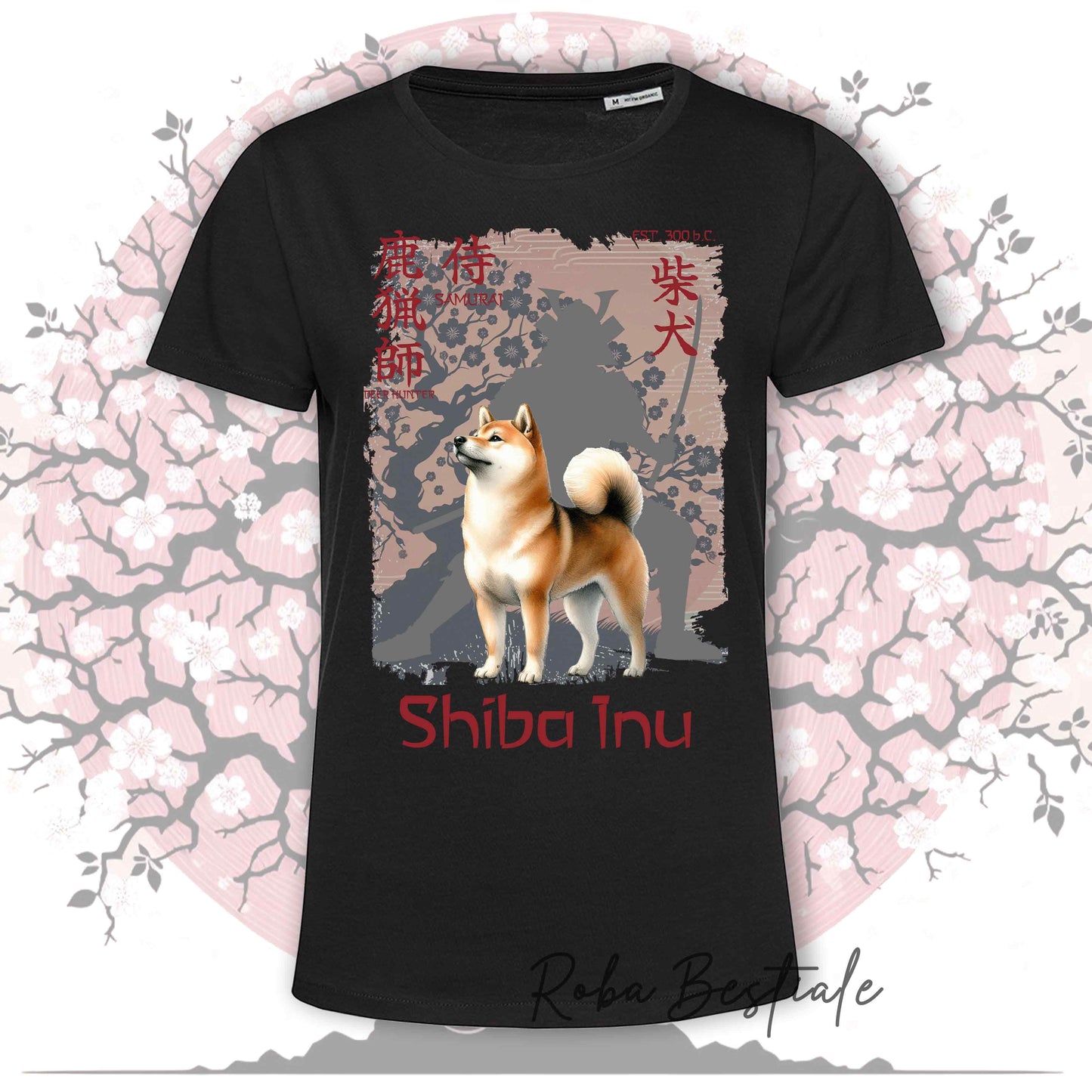 T-Shirt JAPAN STYLE "PRIDE" - SHIBA INU rosso - da DONNA, in tanti colori! Dalla XS alla 3XL