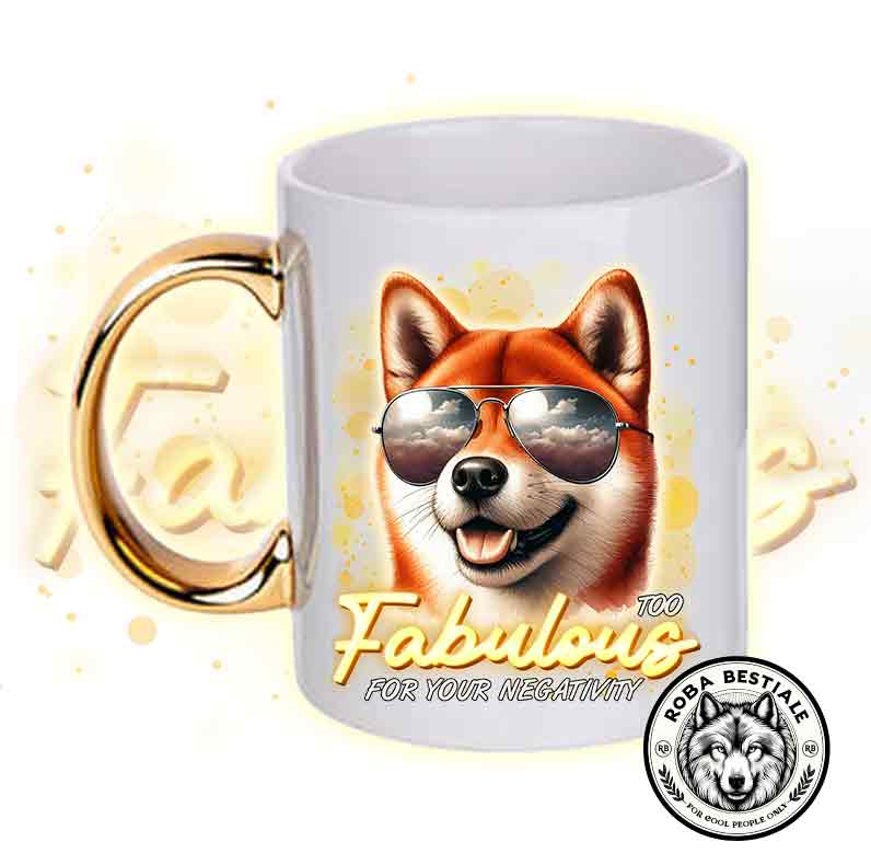 Tazza TOO FABULOUS - SHIBA INU Rosso