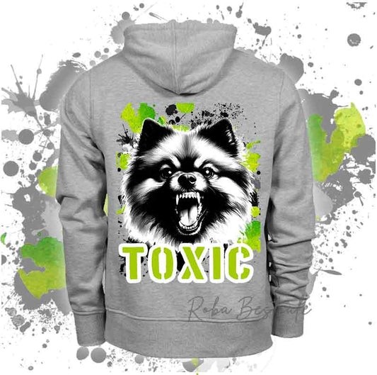 Felpa TOXIC - SPITZ TEDESCO MEDIO - Unisex - Grigia - dalla XS alla 3XL