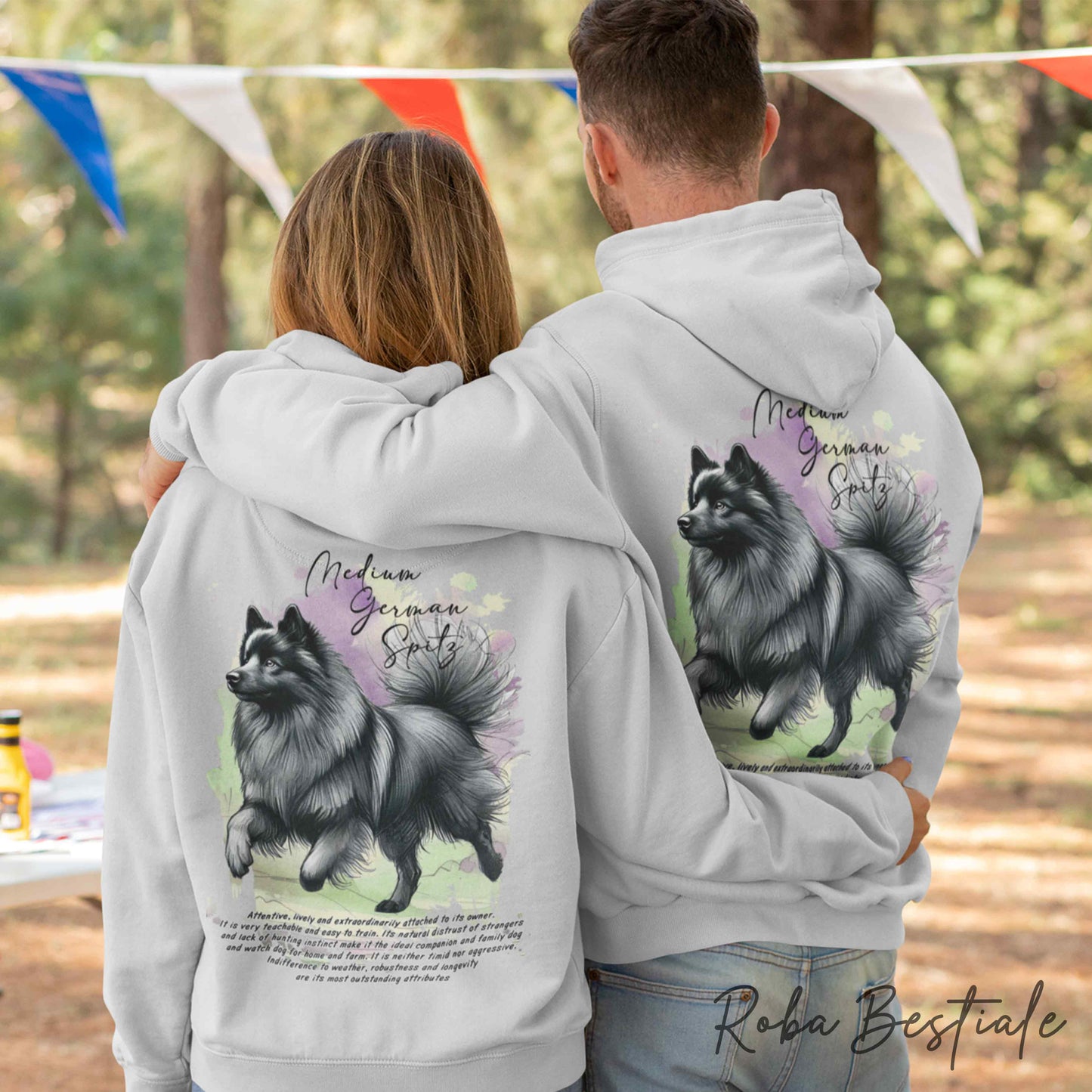 Felpa BEHAVIOR - SPITZ TEDESCO MEDIO Grigio Sfumato - Standard FCI - Unisex - Grigia - dalla XS alla 3XL
