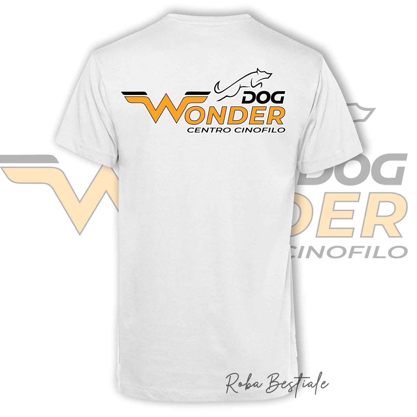 T-Shirt WONDERDOG - BIANCA, Uomo o Donna - dalla XS alla 5XL