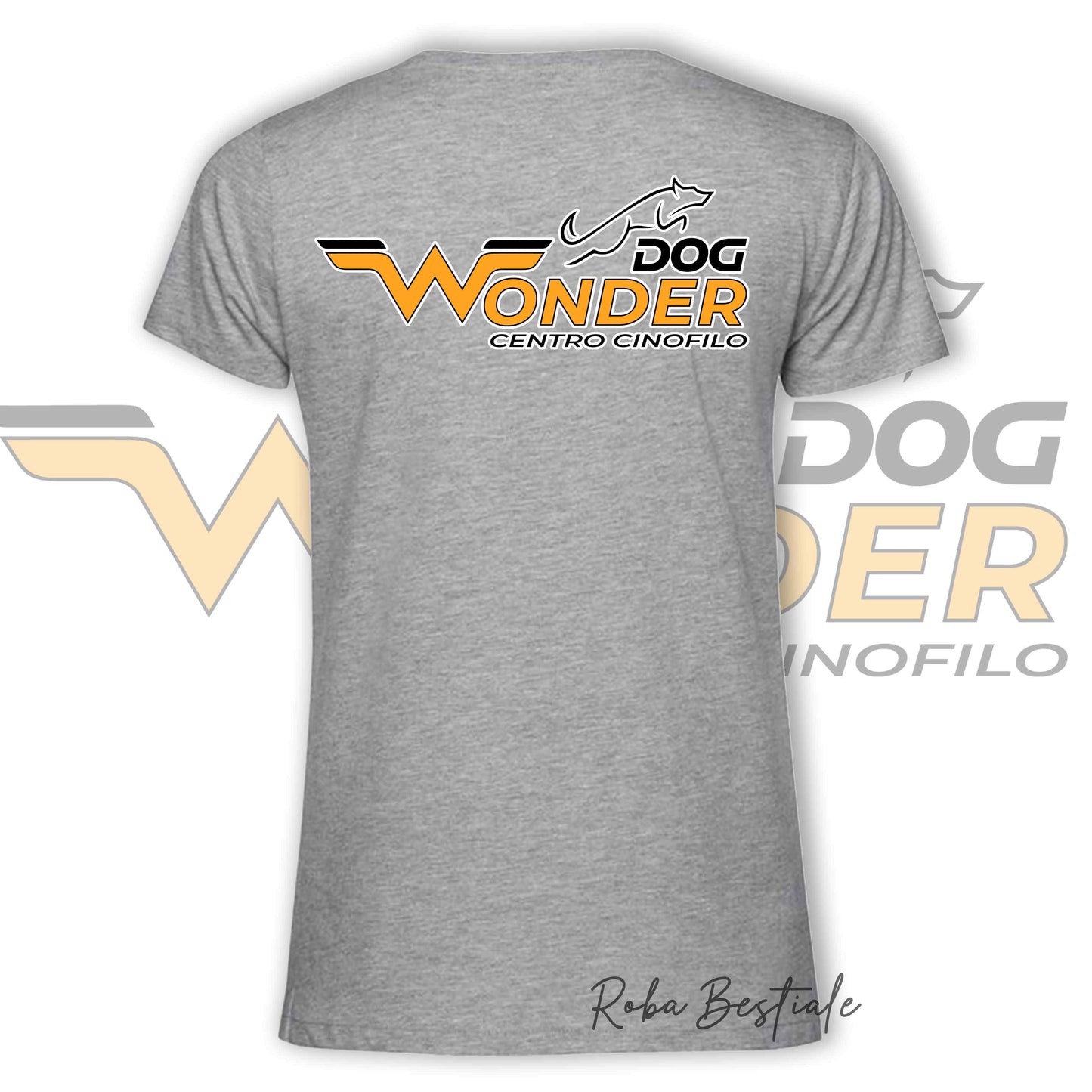 T-Shirt WONDERDOG - GRIGIA, Uomo o Donna - dalla XS alla 5XL