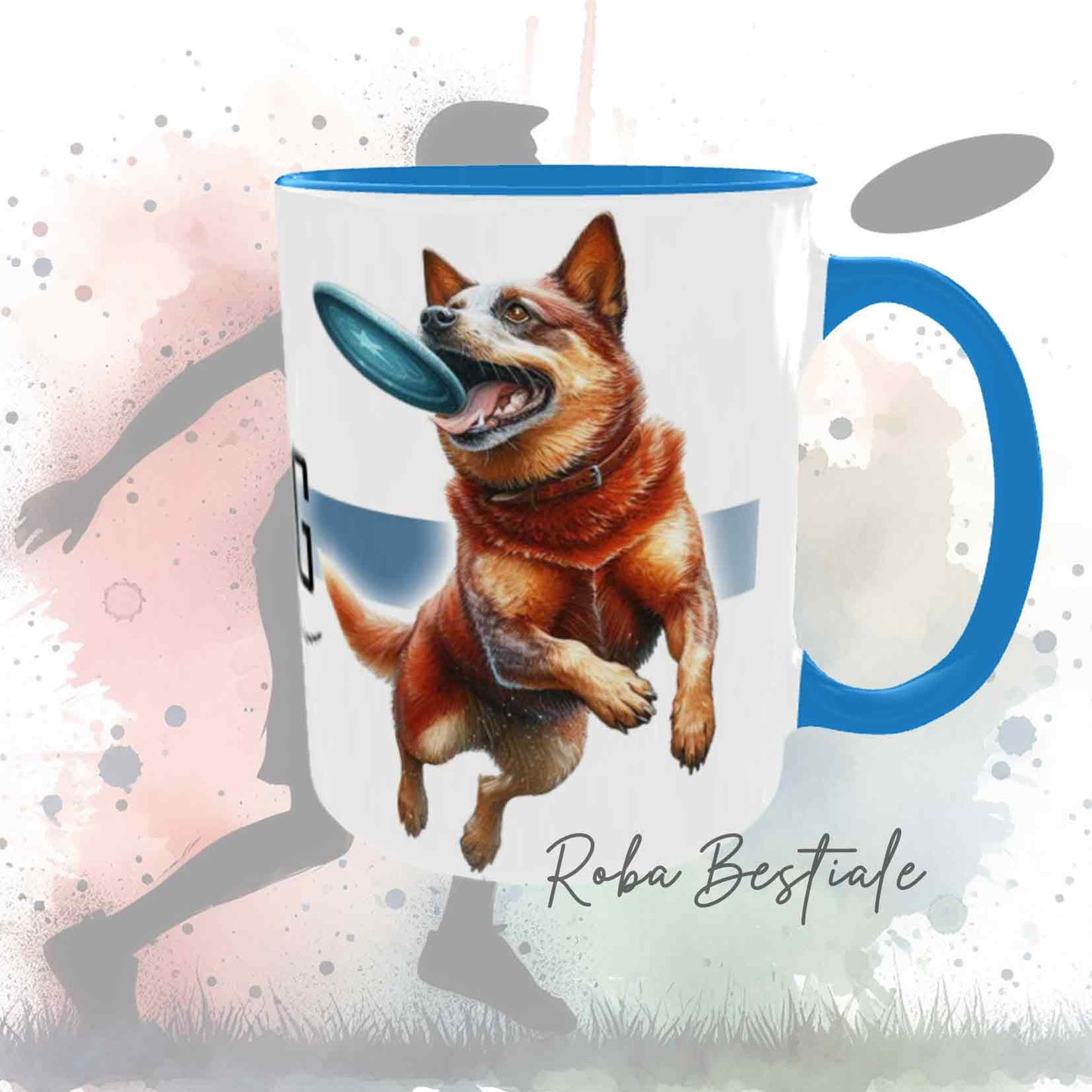 DISC DOG Lifestyle Mug - AUSTRALIAN CATTLE DOG Red - "GIRL" or "BOY" Design