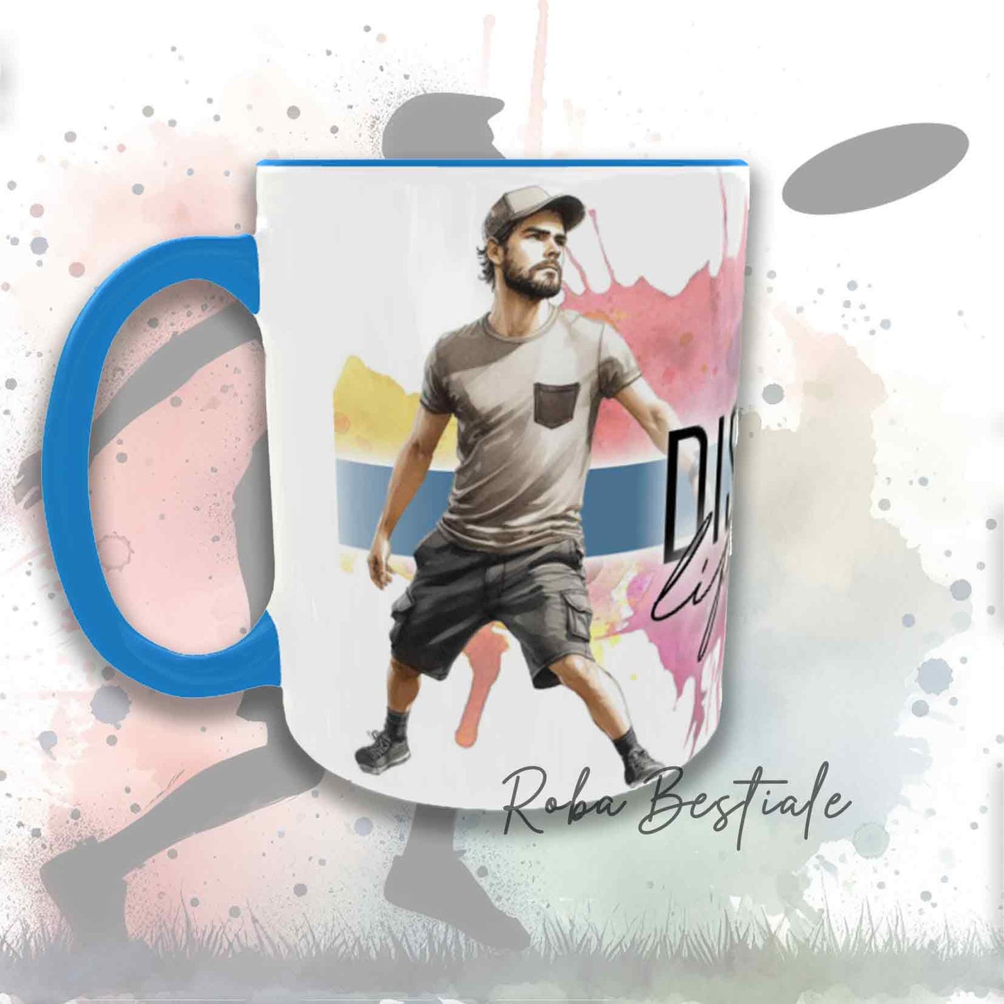 Tazza DISC DOG Lifestyle - AUSTRALIAN CATTLE DOG Blue - Design "GIRL" o "BOY"