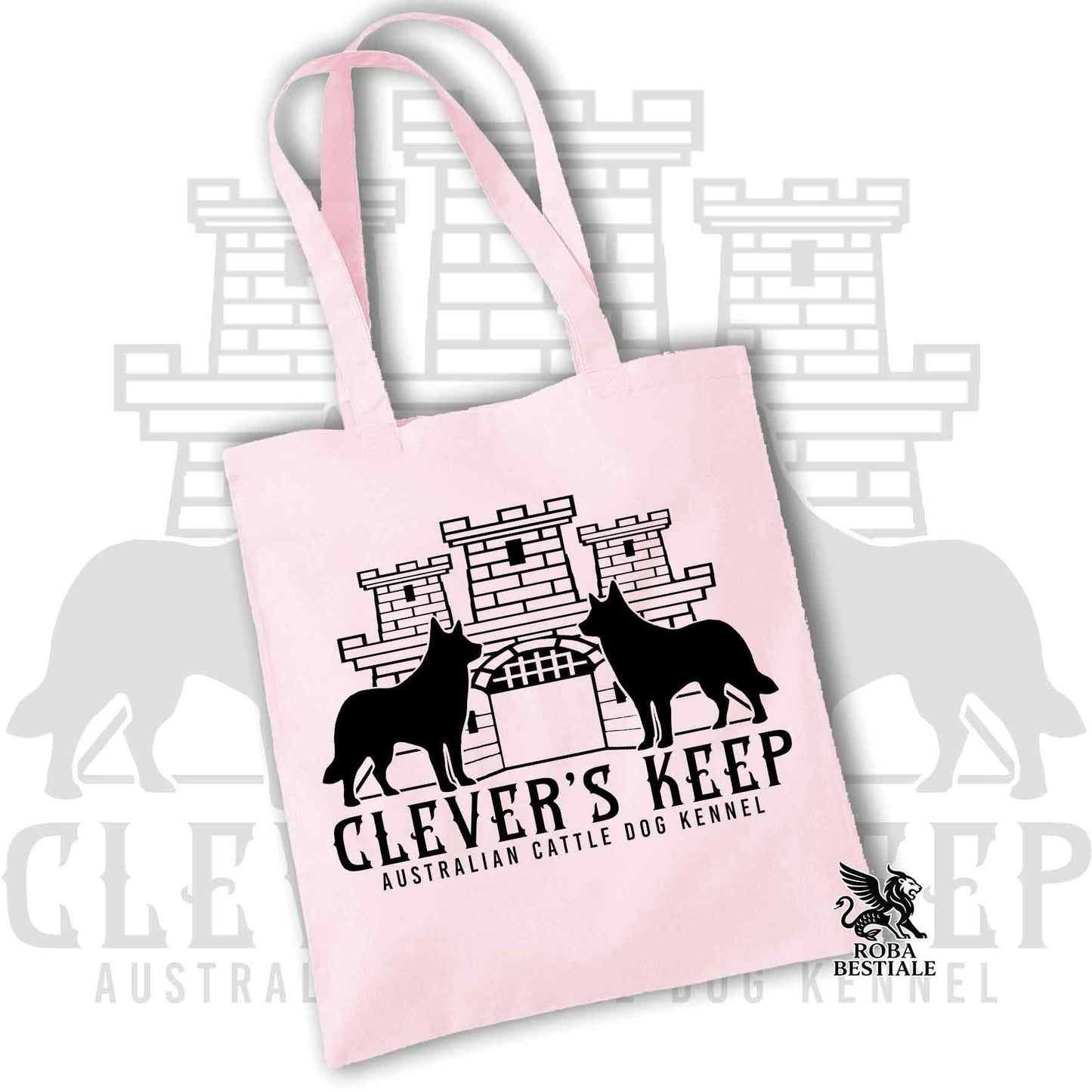 Tote Bag CLEVER'S KEEP - BLACK print - 100% Cotton - In many colors