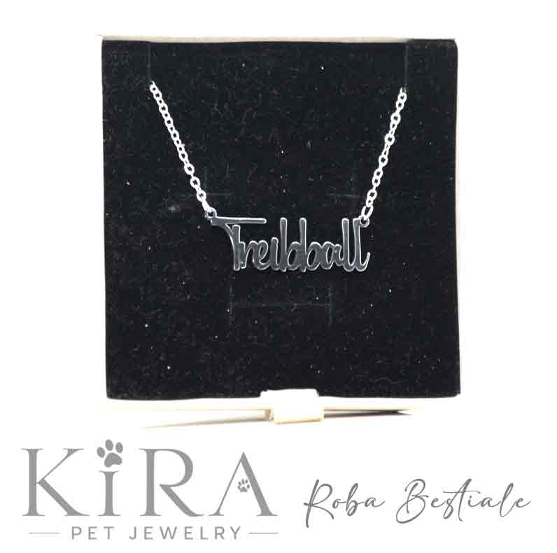 Collana KIRA PET JEWERLY - TREIBBALL - In Acciaio Inox con catenella a maglia fine
