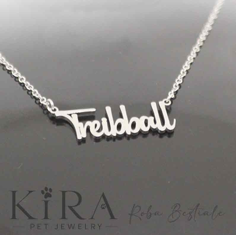 Collana KIRA PET JEWERLY - TREIBBALL - In Acciaio Inox con catenella a maglia fine
