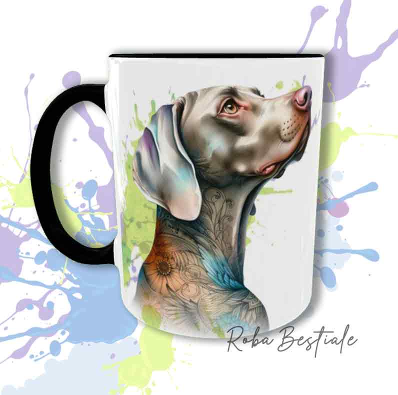 INKED SOUL Mug - WEIMARANER Silver Grey