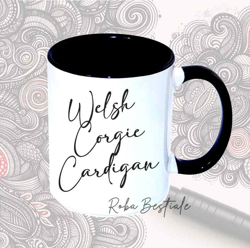 DOODLE mug - WELSH CORGI CARDIGAN