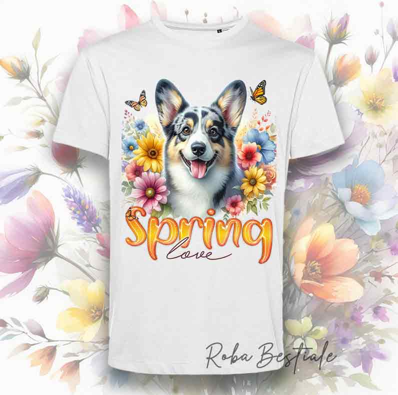 SPRING T-Shirt - WELSH CORGI CARDIGAN