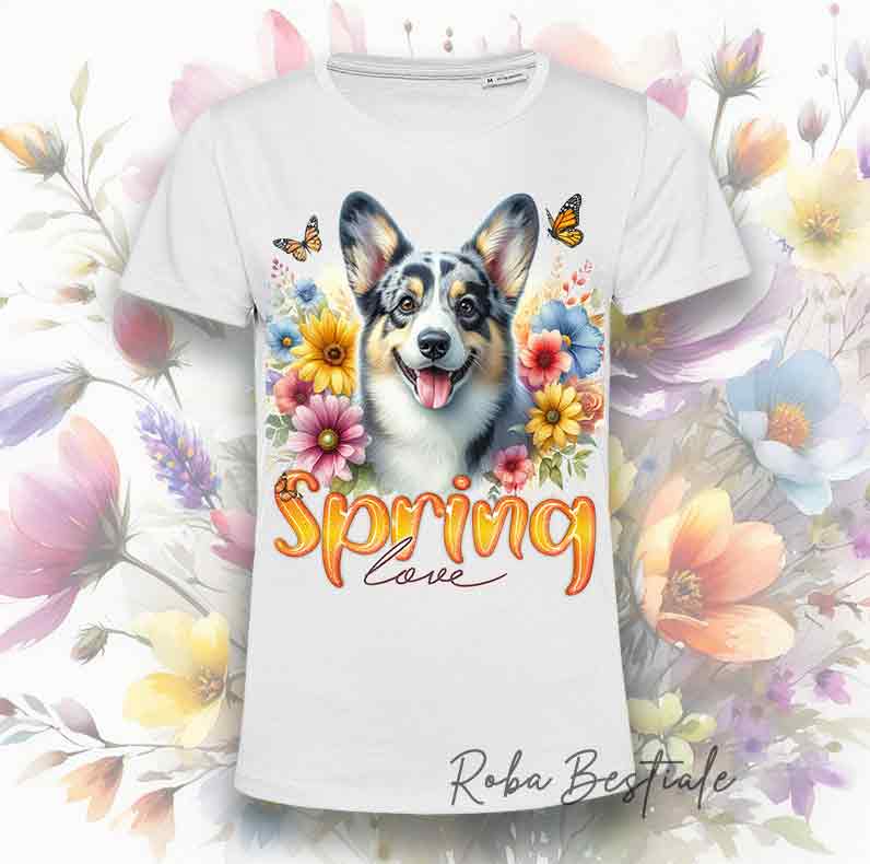 SPRING T-Shirt - WELSH CORGI CARDIGAN