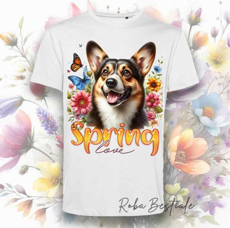 SPRING T-Shirt - WELSH CORGI CARDIGAN
