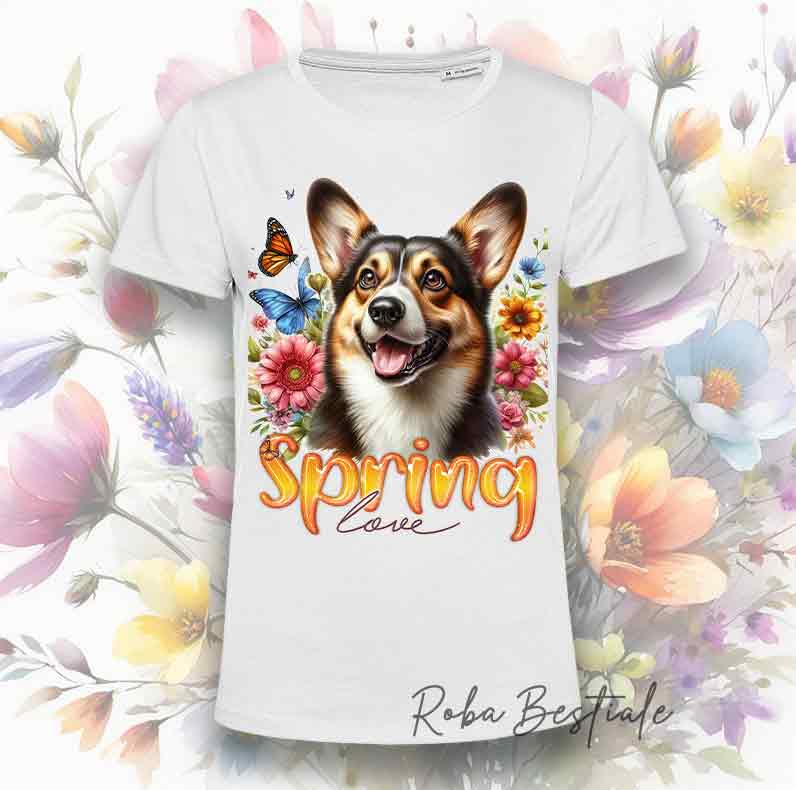 SPRING T-Shirt - WELSH CORGI CARDIGAN