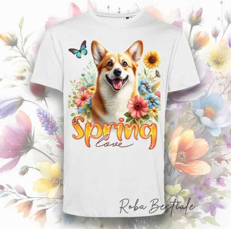 SPRING T-Shirt - WELSH CORGI CARDIGAN