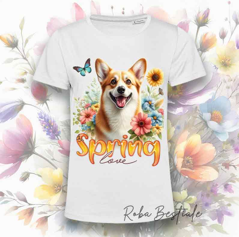 SPRING T-Shirt - WELSH CORGI CARDIGAN