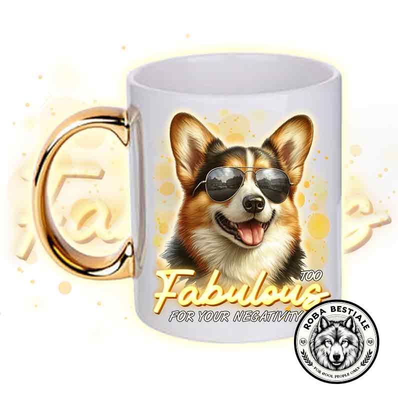 TOO FABULOUS Mug - WELSH CORGI CARDIGAN
