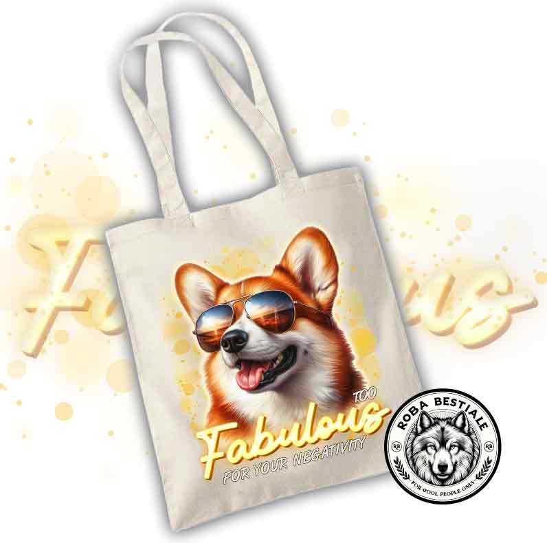Shopper TOO FABULOUS - WELSH CORGI PEMBROKE