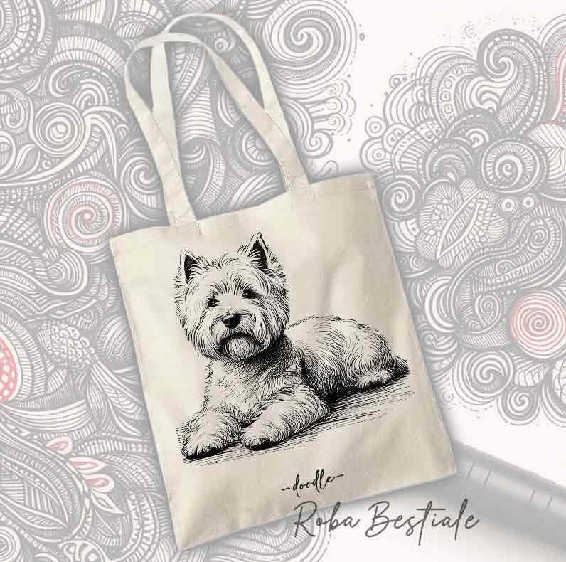 Shopper DOODLE - WEST HIGHLAND WHITE TERRIER