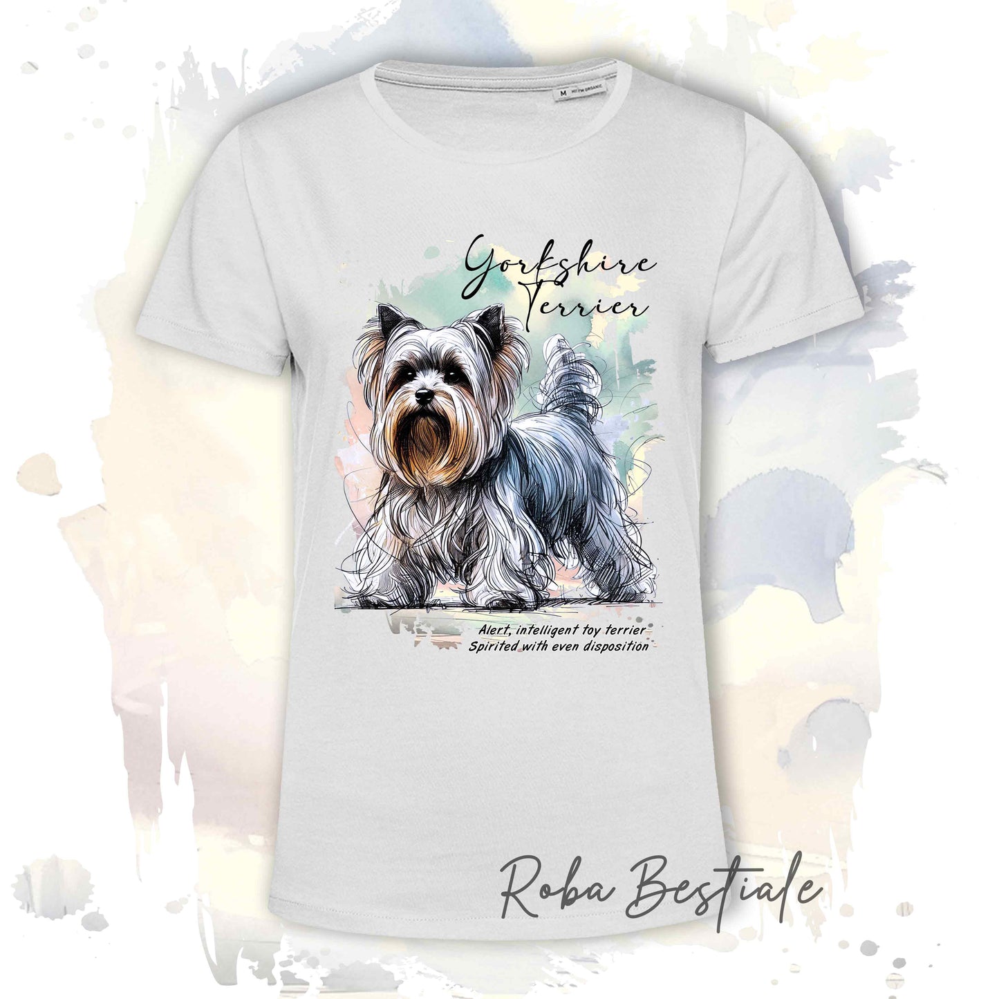 T-Shirt BEHAVIOR - YORKSHIRE TERRIER - Standard FCI - 100% Cotone - dalla XS alla 5XL