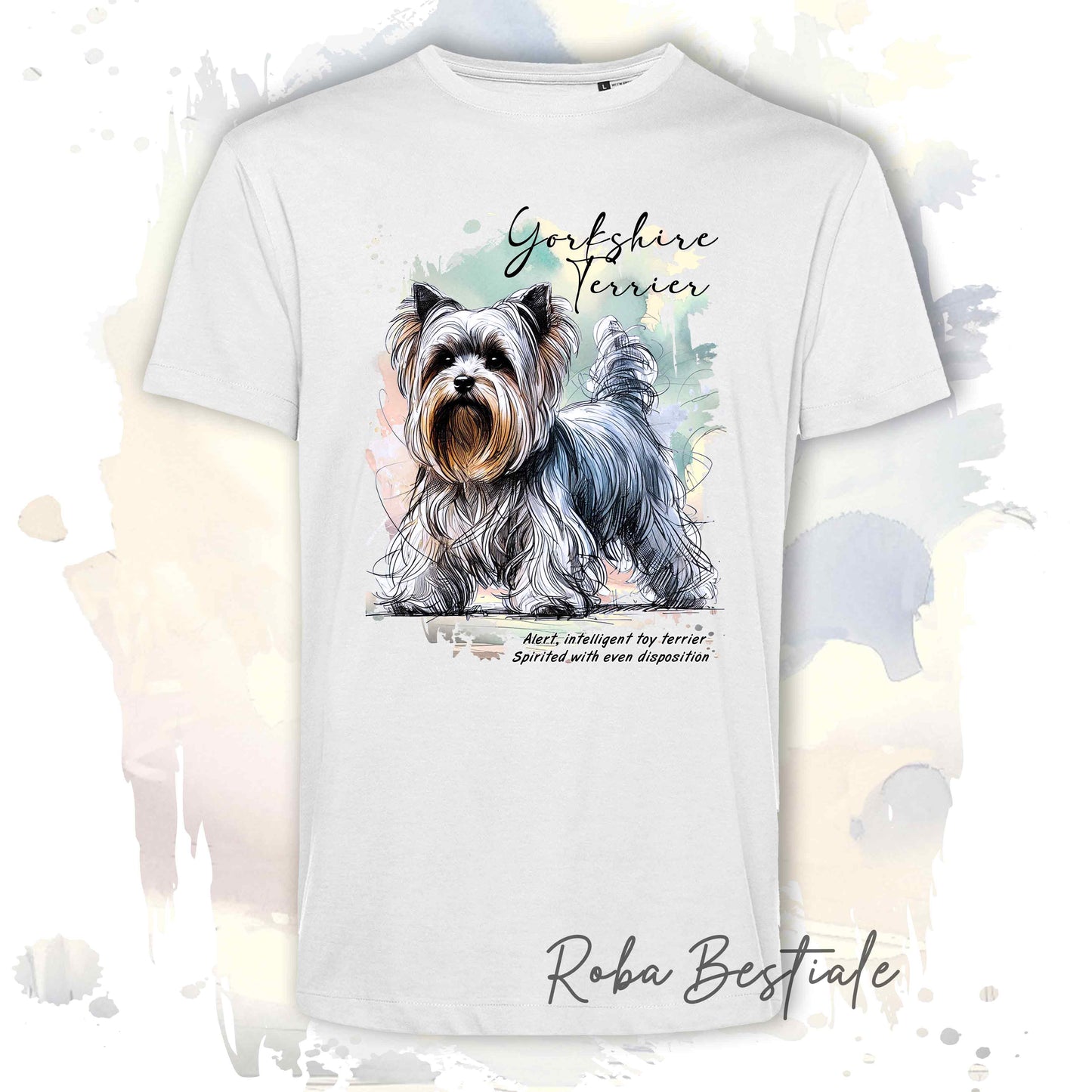 T-Shirt BEHAVIOR - YORKSHIRE TERRIER - Standard FCI - 100% Cotone - dalla XS alla 5XL