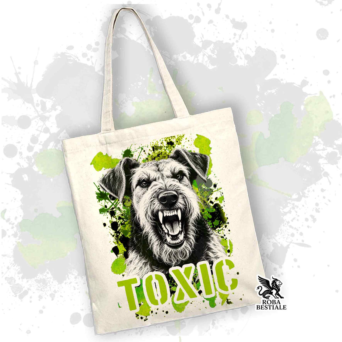 Tote Bag AIREDALE TERRIER - Collezione Toxic