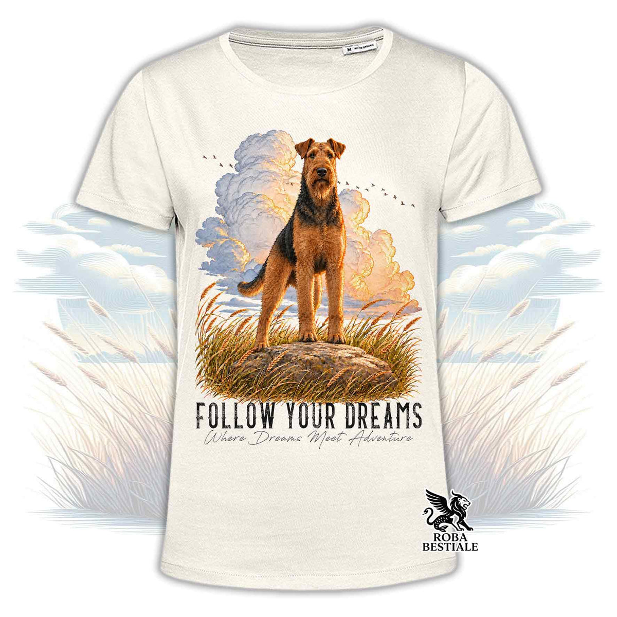 T-Shirt AIREDALE TERRIER - Collezione Dream
