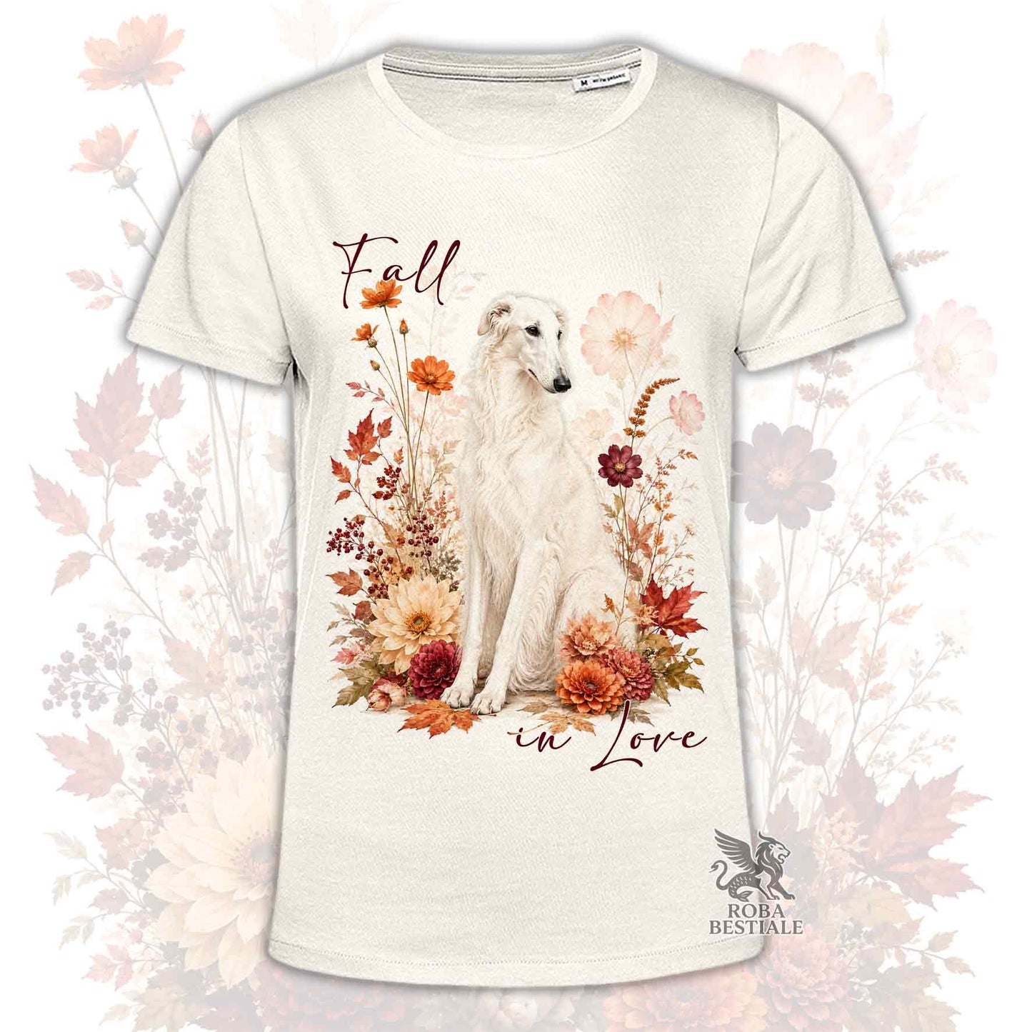 T-Shirt BORZOI Bianco - Collezione Fall...in Love