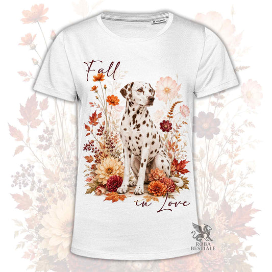 T-Shirt DALMATA Bianco e Fegato - Collezione Fall...in Love