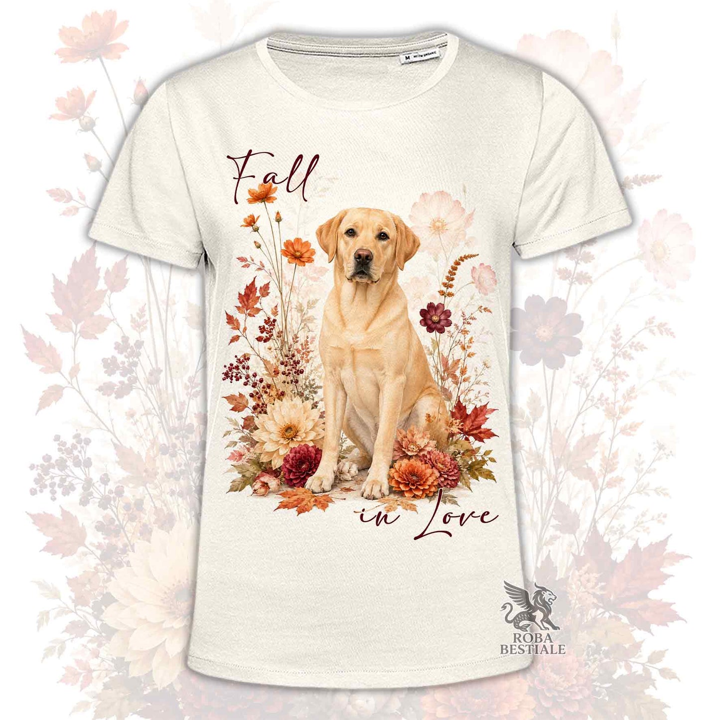 T-Shirt LABRADOR RETRIEVER Giallo - Collezione Fall...in Love