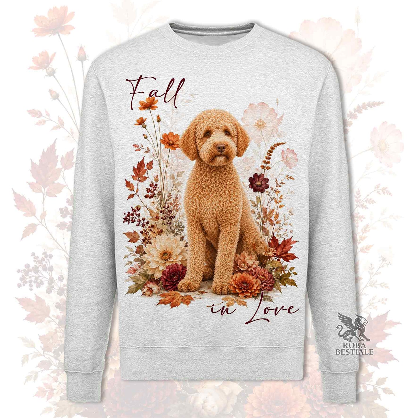 Felpa LAGOTTO ROMAGNOLO Arancio - Girocollo - Collezione Fall...in Love