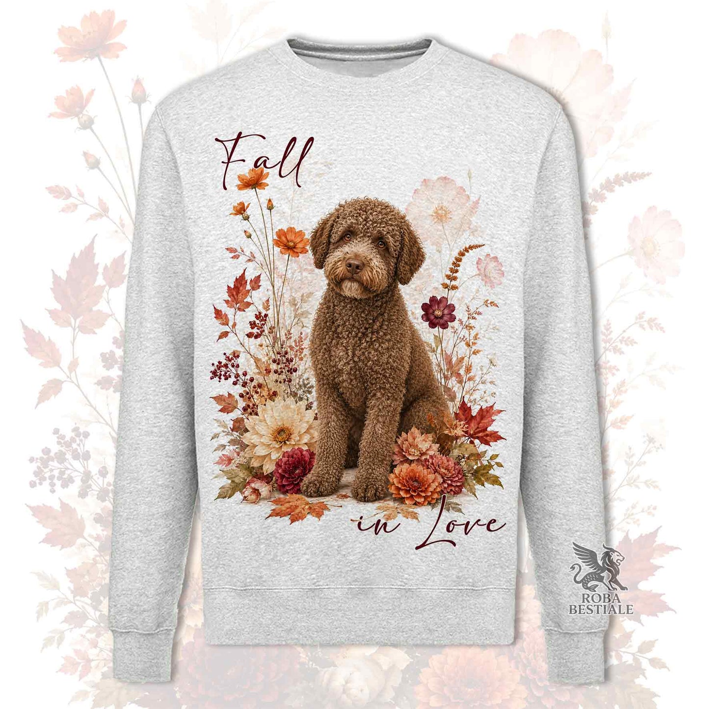 Felpa LAGOTTO ROMAGNOLO Marrone - Girocollo - Collezione Fall...in Love