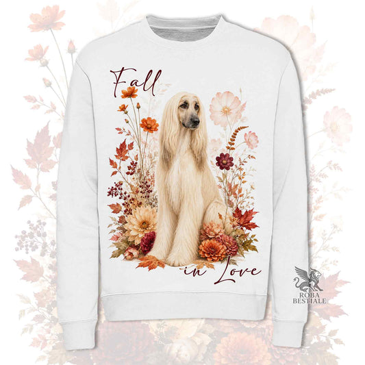 Felpa LEVRIERO AFGANO Crema - Girocollo - Collezione Fall...in Love