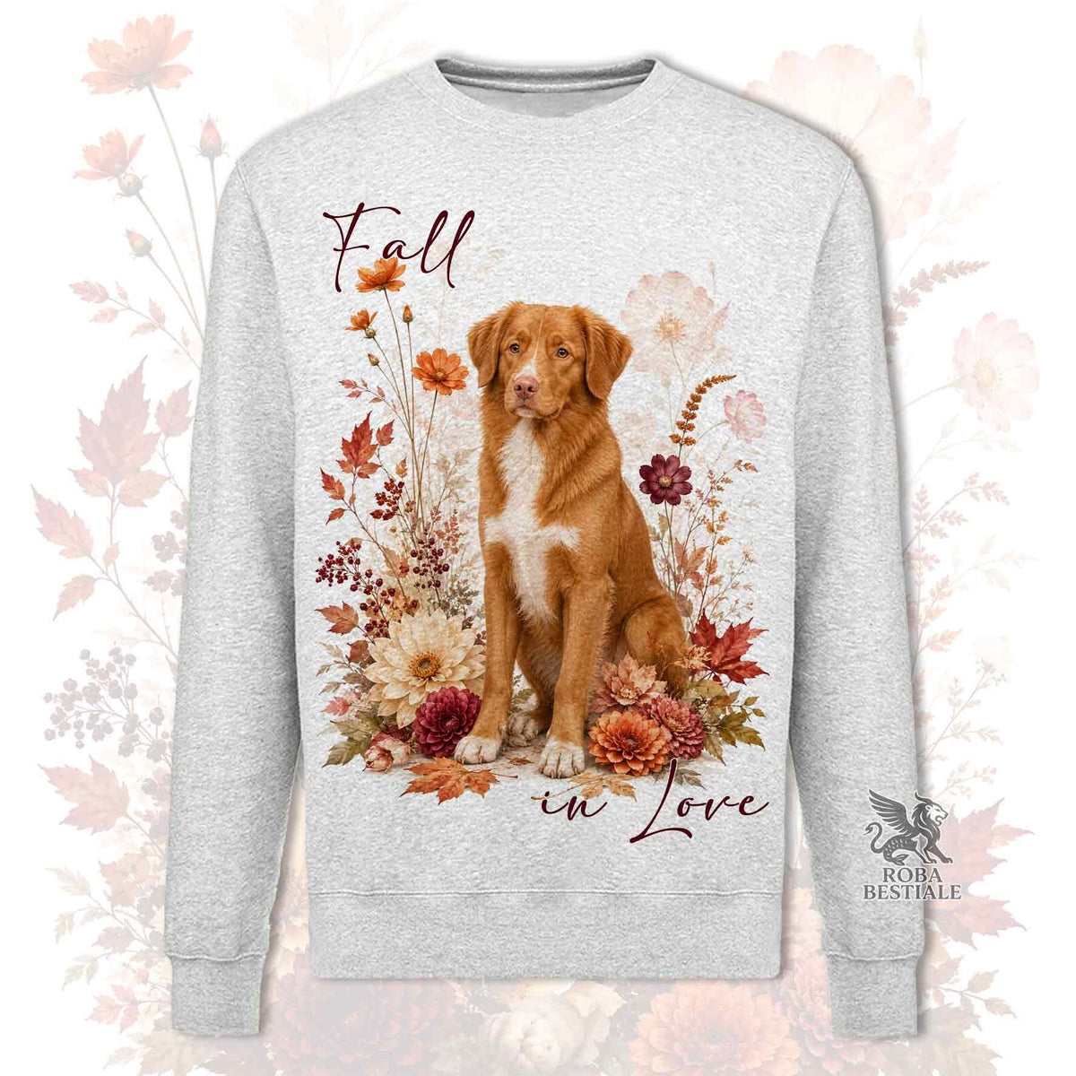 Felpa NOVA SCOTIA DUCK TOLLING RETRIEVER - Girocollo - Collezione Fall...in Love