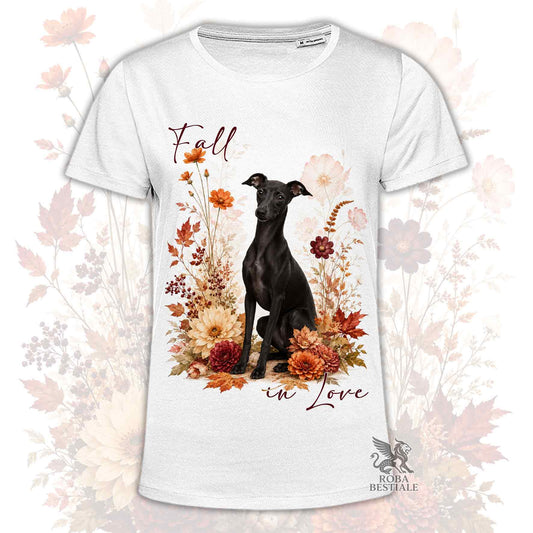 T-Shirt PICCOLO LEVRIERO ITALIANO Nero - Collezione Fall...in Love