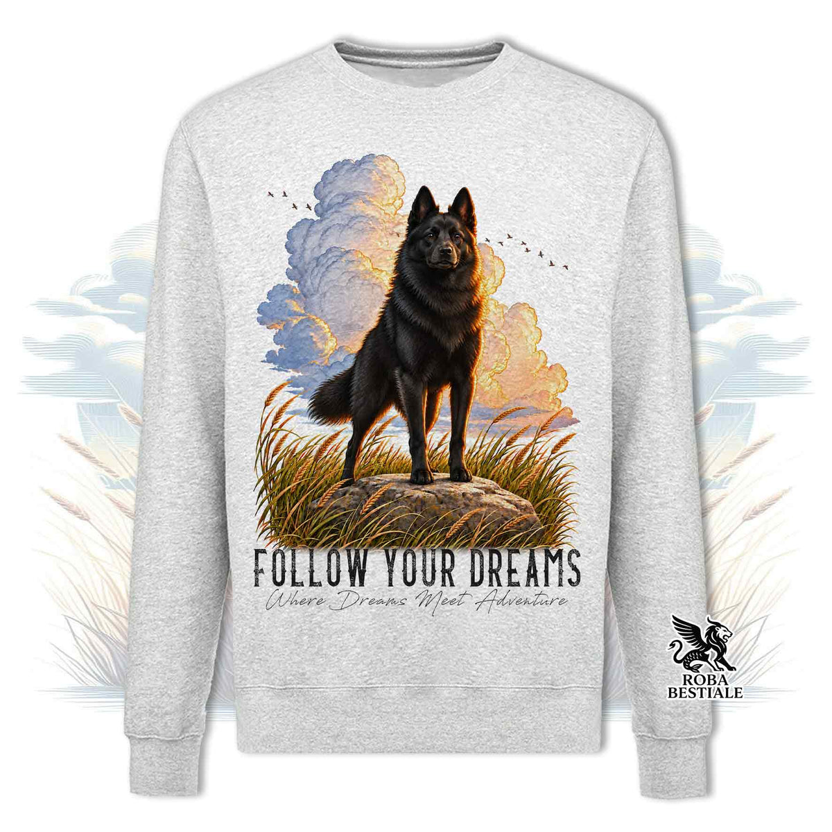 Felpa SCHIPPERKE - Girocollo - Collezione Dream