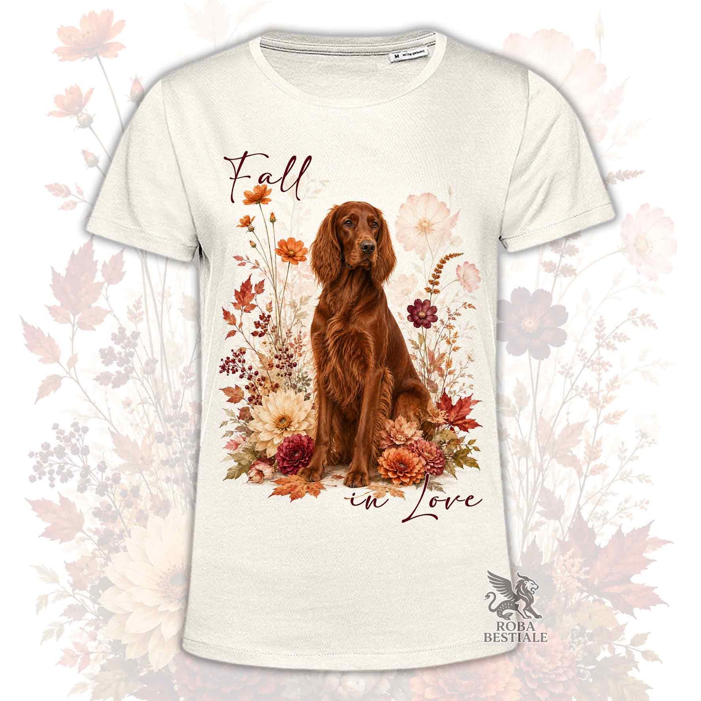 T-Shirt SETTER IRLANDESE Rosso - Collezione Fall...in Love