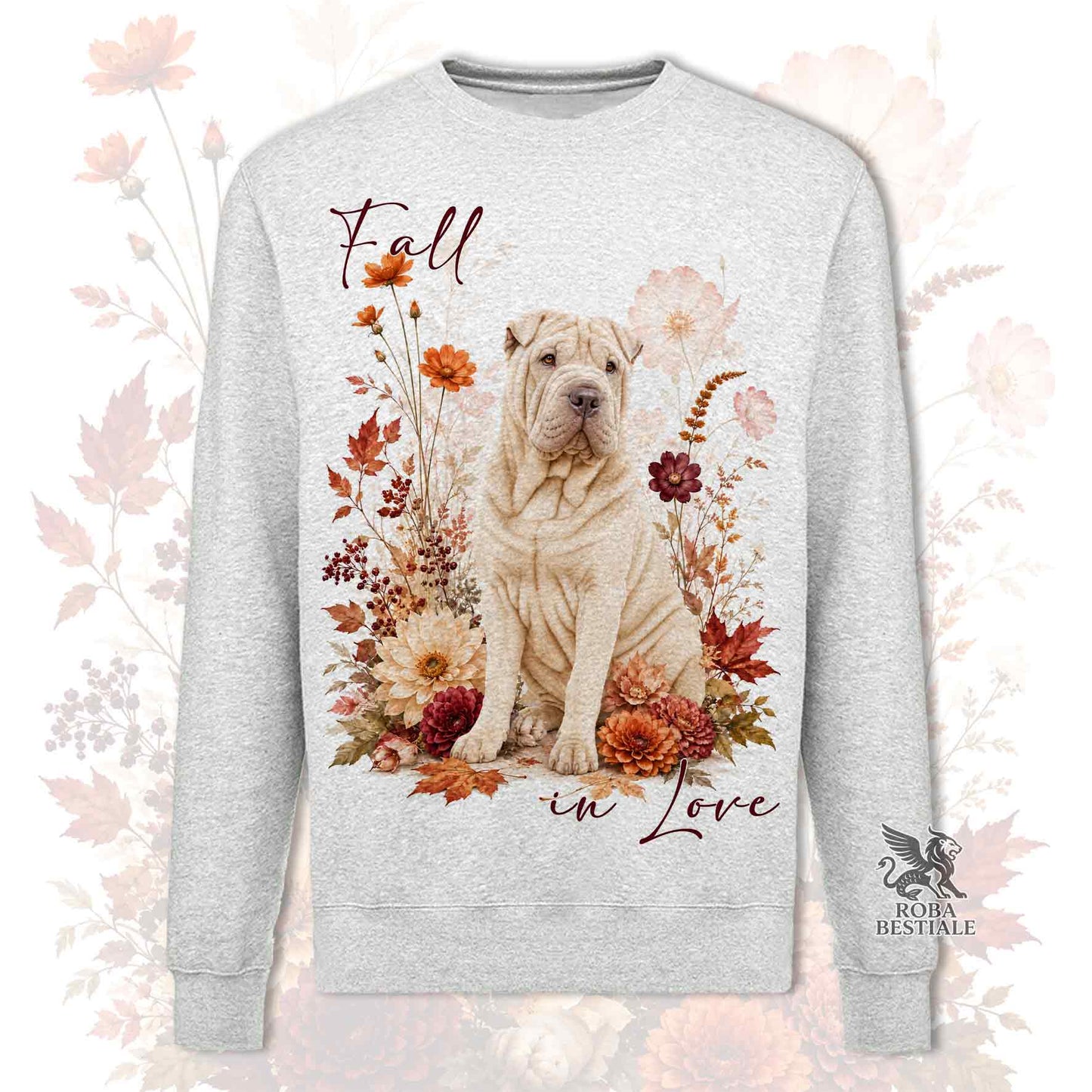 Felpa SHAR PEI Crema - Girocollo - Collezione Fall...in Love