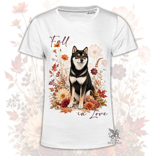 T-Shirt SHIBA INU Nero Focato - Collezione Fall...in Love
