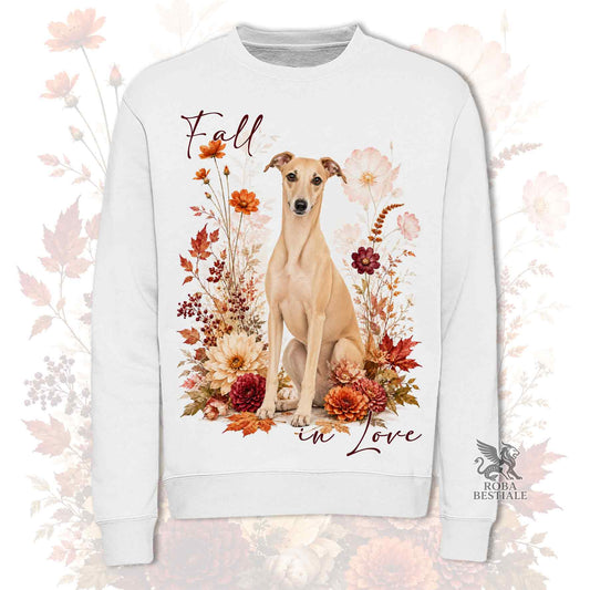Felpa WHIPPET Fulvo - Girocollo - Collezione Fall...in Love