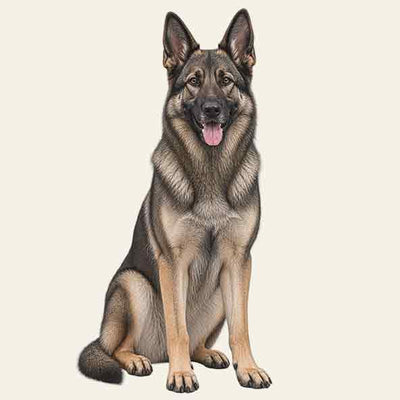 BERGER ALLEMAND DE TRAVAIL "GRISON"