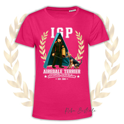 T-Shirt IGP REVIER - AIREDALE TERRIER - Uomo o Donna, disponibile in tanti colori - dalla XS alla 5XL