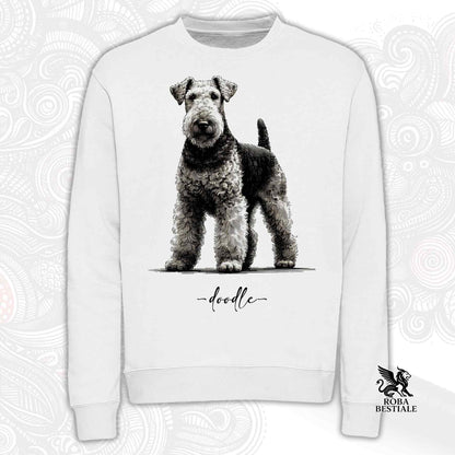 Felpa DOODLE - AIREDALE TERRIER - Girocollo, Unisex, in tanti colori! - dalla XS alla 3XL
