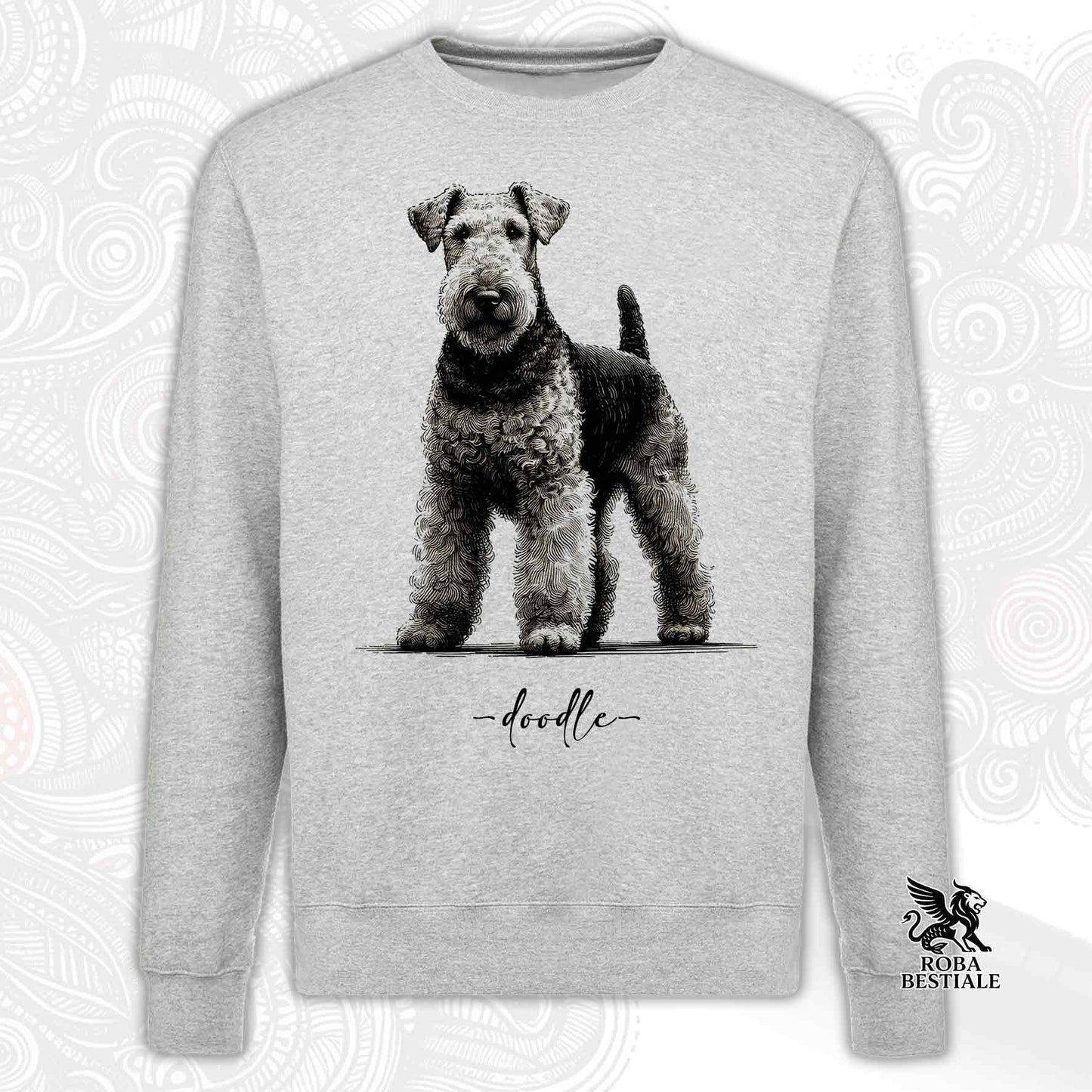 Felpa DOODLE - AIREDALE TERRIER - Girocollo, Unisex, in tanti colori! - dalla XS alla 3XL