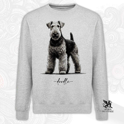 Felpa DOODLE - AIREDALE TERRIER - Girocollo, Unisex, in tanti colori! - dalla XS alla 3XL