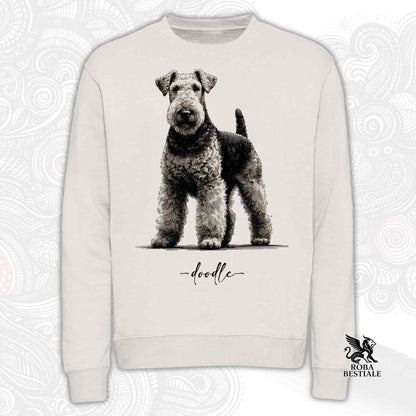 Felpa DOODLE - AIREDALE TERRIER - Girocollo, Unisex, in tanti colori! - dalla XS alla 3XL