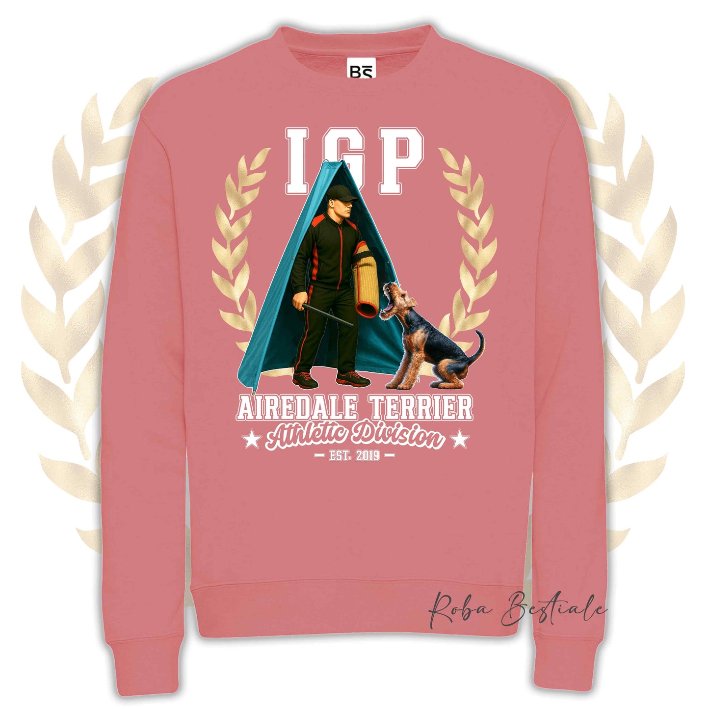 Felpa Invernale IGP REVIER - AIREDALE TERRIER - Girocollo, Unisex, in tanti colori! - dalla XS alla 3XL