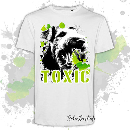 T-Shirt TOXIC - AIREDALE TERRIER - Uomo o Donna, disponibile in tanti colori - dalla XS alla 5XL