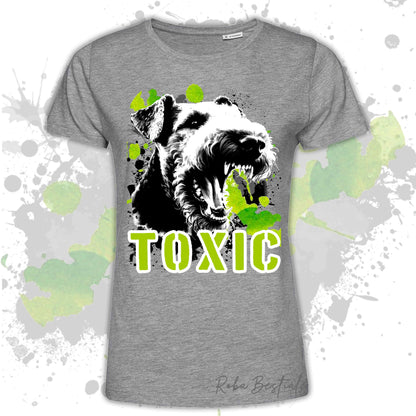 T-Shirt TOXIC - AIREDALE TERRIER - Uomo o Donna, disponibile in tanti colori - dalla XS alla 5XL