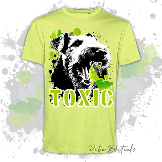 T-Shirt TOXIC - AIREDALE TERRIER - Uomo o Donna, disponibile in tanti colori - dalla XS alla 5XL